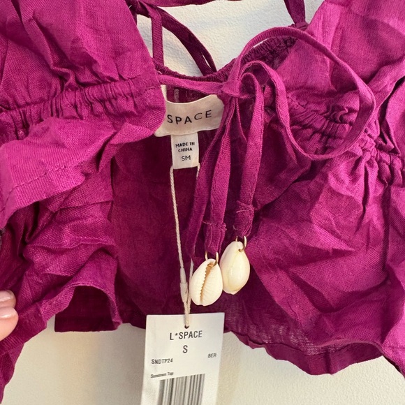 LSPACE Sundown Top NWT - Size S - in berry - Picture 5 of 5